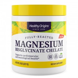 Магнезий (бисглицинат хелат) 200 mg x 227 g прах | Magnesium Bisglycinate Chelate, Healthy Origins