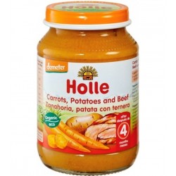 ХОЛЕ ОРГАНИК Пюре Моркови, Картофи и Говеждо месо 4+ 190гр | HOLLE ORGANIC Carrots, Potatoes and Beef 4+ 190g