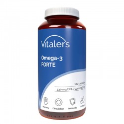Омега 3 Форте 1000 mg (EPA 330 mg/ DHA 220 mg) + витамин Е x 120 софтгел капсули | Omega-3 Forte, Vitaler's