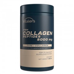 Рибни колагенови пептиди 5000 mg (колаген тип I)  х 350 g прах | Fish Collagen Peptides, Vitaler's