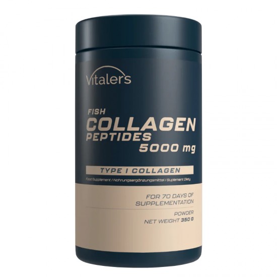 Рибни колагенови пептиди 5000 mg (колаген тип I)  х 350 g прах | Fish Collagen Peptides, Vitaler's