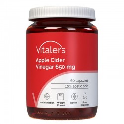 Ябълков оцет 650 mg х 60 капсули | Apple Cider Vinegar, Vitaler's