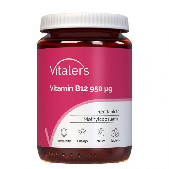 Витамин B12 (метилкобаламин) 950 µg x 120 таблетки | Vitamin B12, Vitaler's