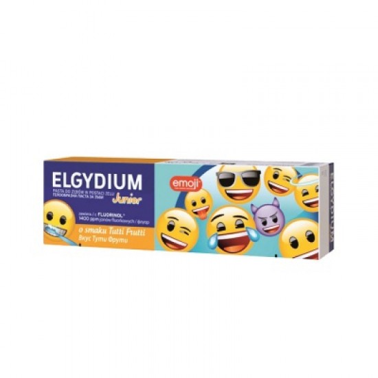 ЕЛГИДИУМ Паста за зъби за деца 7-12г ДЖУНИЪР ЕМОУДЖИ 50мл | Toothpaste for kids 7-12y ELGYDIUM JUNIOR EMOJI 50ml