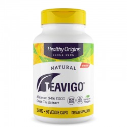 Зелен чай 150 mg x 60 софтгел капсули | Green Tea Teavigo, Healthy Origins