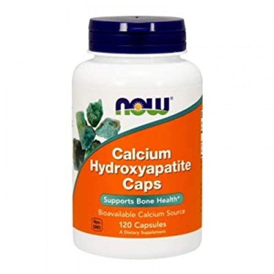 КАЛЦИЕВ ХИДРОКСИАПАТИТ капсули 120бр НАУ ФУУДС | CALCIUM HYDROXYAPATITE capsules 120s NOW FOODS
