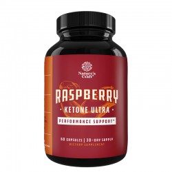 Малинови кетони + зелен чай и гарциния камбоджа x 60 капсули | Raspberry Ketone Ultra, Nature's craft