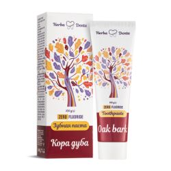 Паста за зъби с кора от дъб и пребиотик x 100 g | Зубная паст Kора дуба Herba Denta, ЧП Голден Фарм