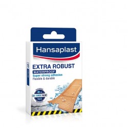 ХАНЗАПЛАСТ ЕКСТРА РОБУСТ Устойчиви лепенки (пластири) за рани 16бр. | HANSAPLAST EXTRA ROBUST Strips 16s