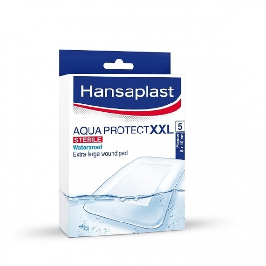 ХАНЗАПЛАСТ АКВА ПРОТЕКТ ХХЛ Водоусвойчиви пластири 5бр. | HANSAPLAST AQUA PROTECT XXL Plasters 5s