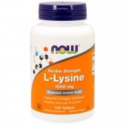 Л-ЛИЗИН 1000мг таблетки 100 бр. НАУ ФУУДС | L-LYSINE 1000mg tabs 100s NOW FOODS
