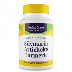 Силимарин, артишок и куркума x 60 капсули | Silymarin Artichoke Turmeric, Healthy Origins