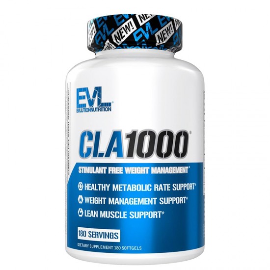 КЛА 1000 mg (Конюгирана линолова киселина) x 180 софтгел капсули | CLA1000®, Evlution Nutrition