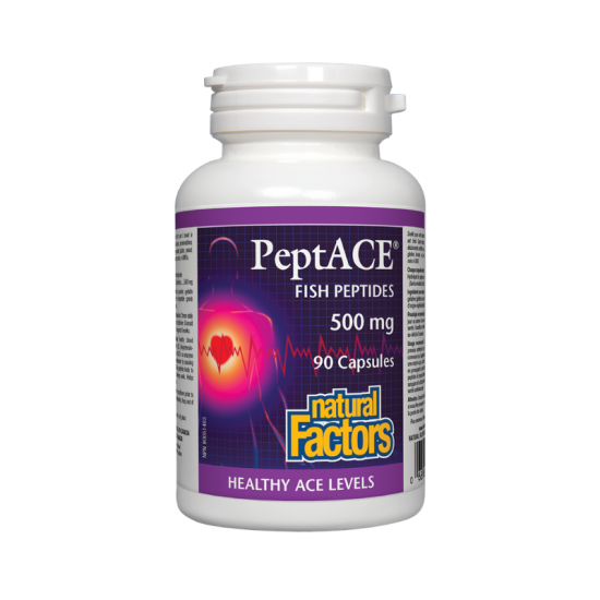 ПЕПТИДИ ОТ РИБА 500 мг 90бр капс. НАТУРАЛ ФАКТОРС | FISH PEPTIDES 500mg 90 caps. NATURAL FACTORS 