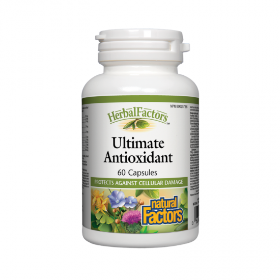 УЛТИМАТ АНТИОКСИДАНТ 336мг 60 капсули НАТУРАЛ ФАКТОРС | ULTIMATE ANTIOXIDANT 336mg 60 capsules NATURAL FACTORS 