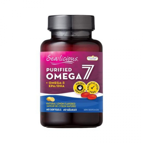ПРЕЧИСТЕНИ ОМЕГА-7 + ОМЕГА-3 210мг 60 меки капсули СИЙ ЛИШЪС | PURIFIED OMEGA-7 + OMEGA-3 210mg 60 softgels SEA LICIOUS