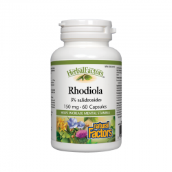 ЗЛАТЕН КОРЕН РОДИОЛА 150мг 60 капсули НАТУРАЛ ФАКТОРС | RHODIOLA ROSEA 150mg 60 capsules NATURAL FACTORS 