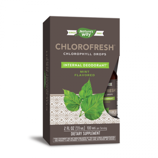 ХЛОРОФРЕШ Капки (без алкохол) 59мл НЕЙЧЪР‘С УЕЙ | CHLOROFRESH Drops (alchohol free) 59ml NATURE'S WAY