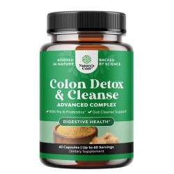 Колон детокс (за прочистване на дебелото черво) x 60 капсули | Colon Detox and Cleanse, Nature's craft