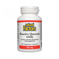БИОАКТИВЕН КВЕРЦЕТИН 50мг 60 капсули НАТУРАЛ ФАКТОРС | BIOACTIVE QUERCETIN 50mg 60 veggie capsules NATURAL FACTORS