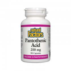 ПАНТОТЕНОВА КИСЕЛИНА 250мг 90 капсули НАТУРАЛ ФАКТОРС | PANTOTHENIC ACID 250mg 90 capsules NATURAL FACTORS 