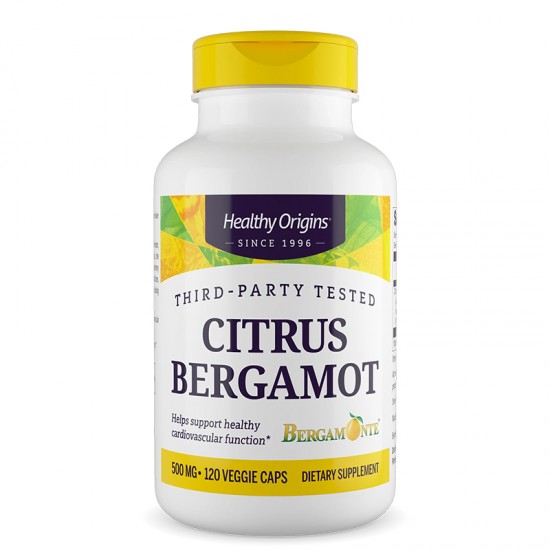 Бергамот (екстракт от плод) 500 mg x 120 капсули | Citrus Bergamot, Healthy Origins