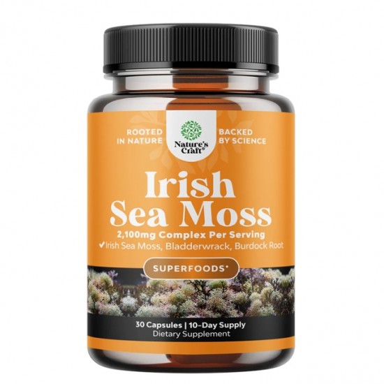 Ирландски морски мъх 750 mg x 30 капсули | Irish Sea Moss, Nature's craft