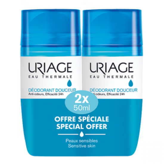 ЮРИАЖ Дезодорант рол-он 1+1 ПРОМО 50мл | URIAGE Gentle deodorant 1+1 50ml