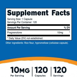 Прегненолон 30 мг x 120 капсули НУТРИКОСТ | Pregnenolone 30 mg x 120 caps NUTRICOST