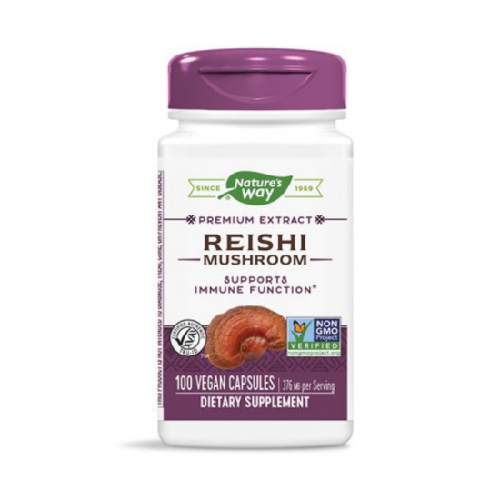РЕЙШИ ЕКТРАКТ 190мг капсули 100бр. НЕЙЧЪР'С УЕЙ | REISHI 190mg veg. caps. 100s NATURE'S WAY