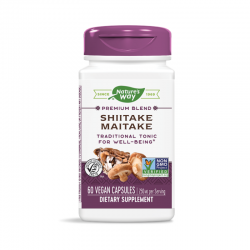 ШИЙТАКЕ И МАЙТАКЕ ЕКСТРАКТ 250мг капсули 60бр. НЕЙЧЪР'С УЕЙ | SHIITAKE AND MAITAKE 250mg caps. 60s NATURE'S WAY