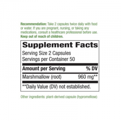 БЯЛА РУЖА 480мг х 100 капсули НЕЙЧЪР’С УЕЙ | MARSHMALLOW 480mg veg. caps 100s NATURE'S WAY
