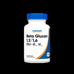 Бета глюкани 1.3/1.6 500мг x 60 капсули НУТРИКОСТ | Beta Glucan x 60 caps NUTRICOST