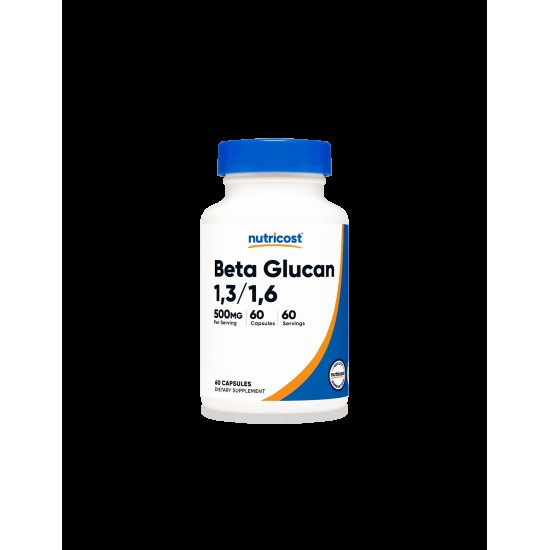 Бета глюкани 1.3/1.6 500мг x 60 капсули НУТРИКОСТ | Beta Glucan x 60 caps NUTRICOST