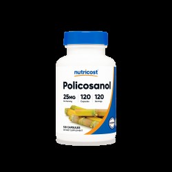 Поликосанол 25 мг x 120 капсули НУТРИКОСТ | Policosanol 25 mg x 120 caps NUTRICOST