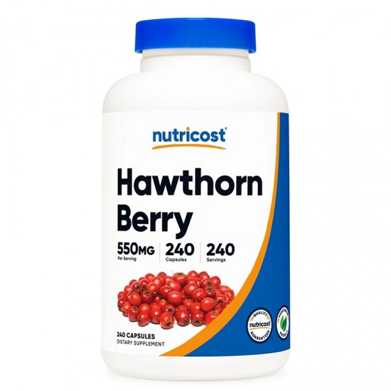 Глог (плод) x 240 капсули НУТРИКОСТ | Hawthorn Berry x 240 caps NUTRICOST