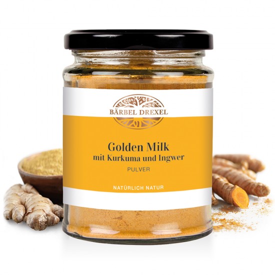 Златно мляко с куркума и джинджифил x 120 гр БАРБЕЛ ДРЕКСЕЛ | Golden Milk mit Kurkuma und Ingwer Pulver x 120 g BARBEL DREXEL