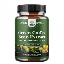 Зелено кафе (екстракт от зърна) 750 mg x 60 капсули | Green Coffee Bean, Nature's craft