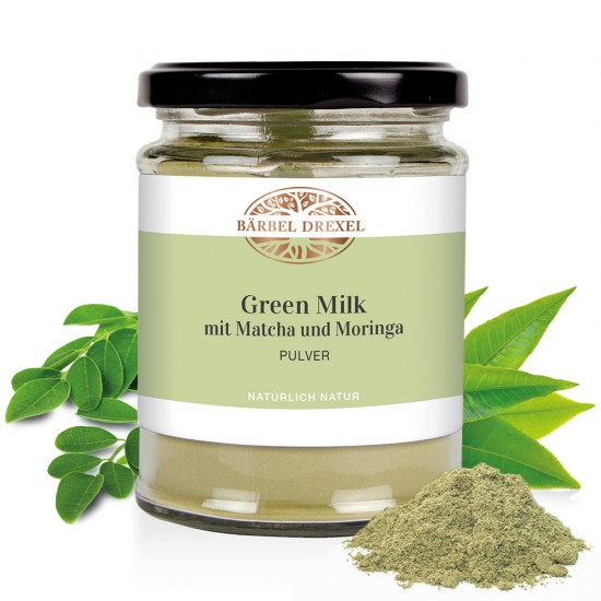 Зелено мляко с матча и моринга x 120 гр БАРБЕЛ ДРЕКСЕЛ | Green Milk mit Matcha und Moringa Pulver x 120 g BARBEL DREXEL