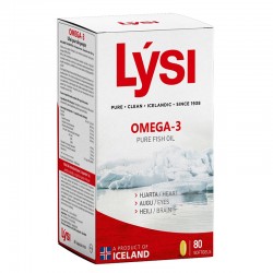 Омега-3 (рибено масло) x 80 софтгел капсули Луси | Omega-3 x 80 softgel caps Lýsi