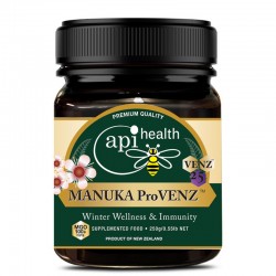 Многоцветен пчелен мед от манука MGO 100+, с пчелна отрова и прополис x 250 g | Manuka pro VENZ, ApiHealth