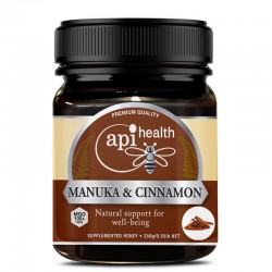 Многоцветен пчелен мед от манука MGO 100+ , с канела x 250 g | Manuka Cinnamon, ApiHealth