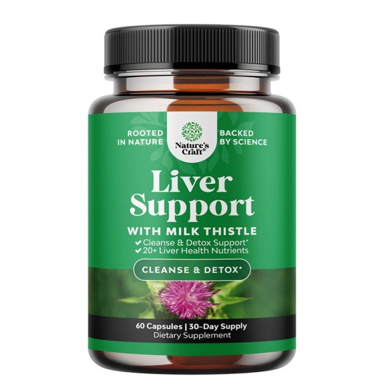 Ливър съпорт (с бял трън и билкови екстракти) x 60 капсули | Liver Support, Nature's craft