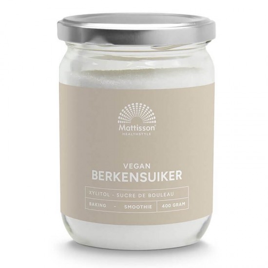 Брезова захар - Ксилитол x 400 гр МАТИСЪН ХЕЛТСТАЙЛ | Berkensuiker - Xylitol x 400 g MATTISSON HEALTHSTYLE