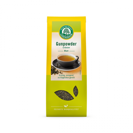 БИО Зелен чай Гънпауър, насипен 100гр ЛЕБЕНСБАУМ | BIO Green tea Gunpower, loose 100g LEBENSBAUM