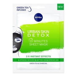 НИВЕА УРБАН ДЕТОКС 10 минутна лист маска за лице 1бр | NIVEA URBAN DETOX 10 minutes sheet mask 1s