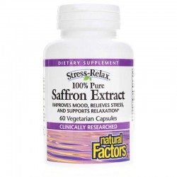 ШАФРАН ЕКСТРАКТ 14мг капсули 60бр НАТУРАЛ ФАКТОРС | SAFFRON EXTRACT 100% 14mg veggie caps 60s NATURAL FACTORS 