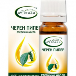 РИВАНА Етерично масло от ЧЕРЕН ПИПЕР 10мл | RIVANA PIPER NIGRUM Essential oil 10ml