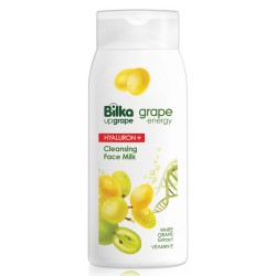 БИЛКА ГРЕЙП ЕНЕРДЖИ ХИАЛУРОН+ Почистващо мляко за лице 200мл | BILKA GRAPE ENERGY HYALURON+ Cleansing face milk 200ml