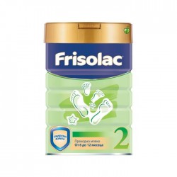 ФРИЗОЛАК 2 DHA/ARA Преходно мляко за кърмачета 6-12м 400гр | FRISOLAC 2 DHA/ARA Follow on infant milk 6-12m 400g